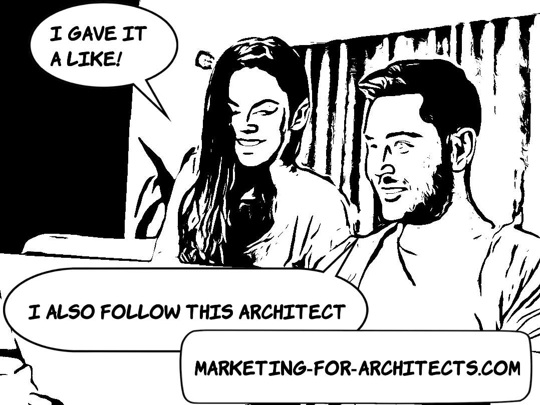Social Media Engagement trough content marketing for architects and architecture firms