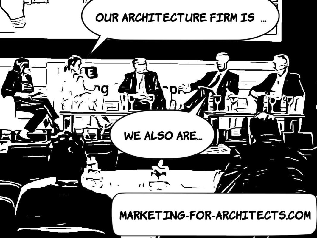 Many architecture firms still favor outbound marketing strategies, as conferences and other offline actions.